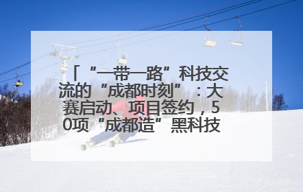 “一带一路”科技交流的“成都时刻”：大赛启动、项目签约，50项“成都造”黑科技吸引多国客商