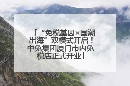 “免税基因×国潮出海”双模式开启！中免集团厦门市内免税店正式开业
