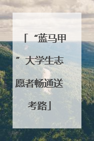 “蓝马甲”大学生志愿者畅通送考路