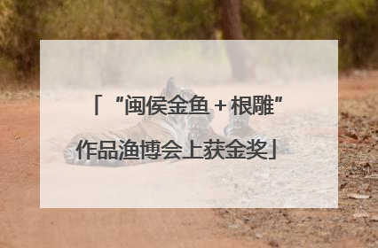“闽侯金鱼＋根雕”作品渔博会上获金奖