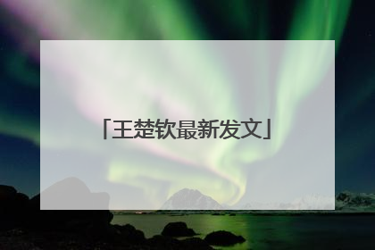 王楚钦最新发文
