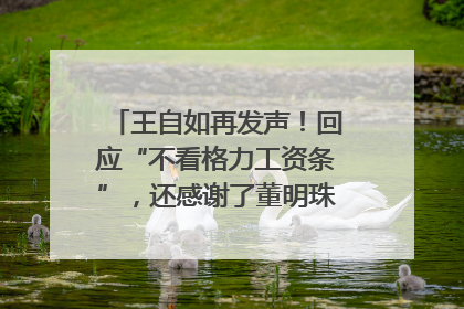 王自如再发声！回应“不看格力工资条”，还感谢了董明珠和雷军｜热财经