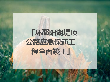 环鄱阳湖堤顶公路应急保通工程全面竣工