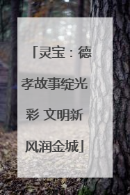 灵宝：德孝故事绽光彩 文明新风润金城