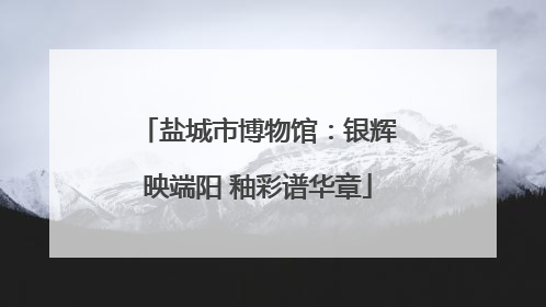 盐城市博物馆：银辉映端阳 釉彩谱华章