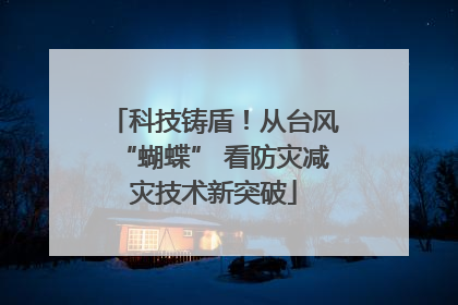 科技铸盾！从台风“蝴蝶” 看防灾减灾技术新突破