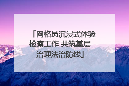 网格员沉浸式体验检察工作 共筑基层治理法治防线