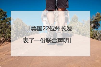 美国22位州长发表了一份联合声明