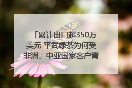 累计出口超350万美元 平武绿茶为何受非洲、中亚国家客户青睐？｜发布会观察