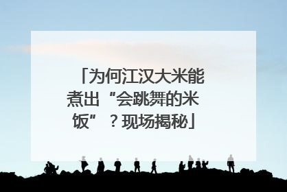 为何江汉大米能煮出“会跳舞的米饭”？现场揭秘