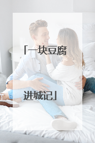 一块豆腐进城记