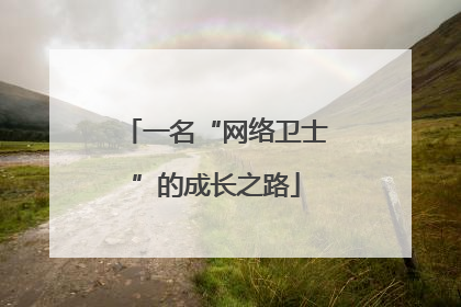 一名“网络卫士”的成长之路