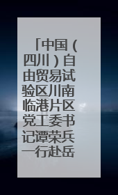 中国（四川）自由贸易试验区川南临港片区党工委书记谭荣兵一行赴岳阳城陵矶综保区考察