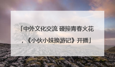 中外文化交流 碰撞青春火花，《小伙小妹换游记》开播