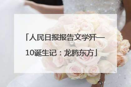 人民日报报告文学歼—10诞生记：龙腾东方
