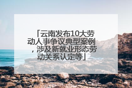 云南发布10大劳动人事争议典型案例，涉及新就业形态劳动关系认定等