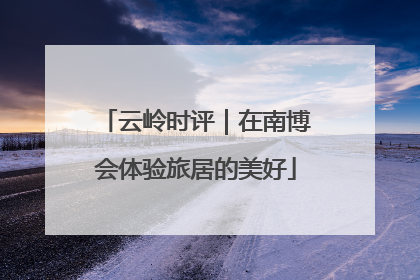 云岭时评｜在南博会体验旅居的美好