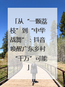 从“一颗荔枝”到“中华战舞”：抖音唤醒广东乡村“千万”可能