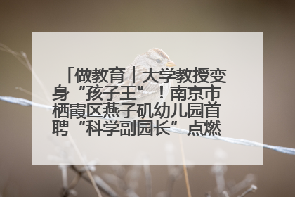 做教育︱大学教授变身“孩子王”！南京市栖霞区燕子矶幼儿园首聘“科学副园长”点燃萌娃科学梦