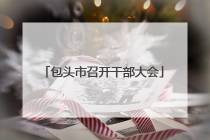 包头市召开干部大会