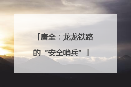唐全：龙龙铁路的“安全哨兵”
