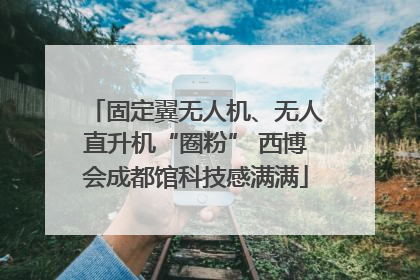 固定翼无人机、无人直升机“圈粉” 西博会成都馆科技感满满