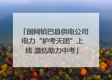 国网镇巴县供电公司 电力“护考天团”上线 温情助力中考