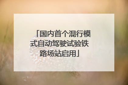 国内首个混行模式自动驾驶试验铁路场站启用