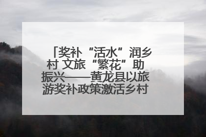 奖补“活水”润乡村 文旅“繁花”助振兴——黄龙县以旅游奖补政策激活乡村振兴新动能