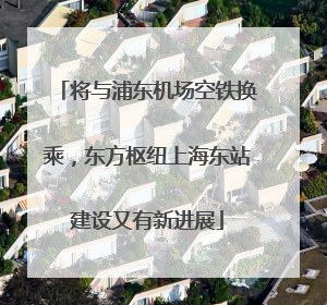 将与浦东机场空铁换乘，东方枢纽上海东站建设又有新进展