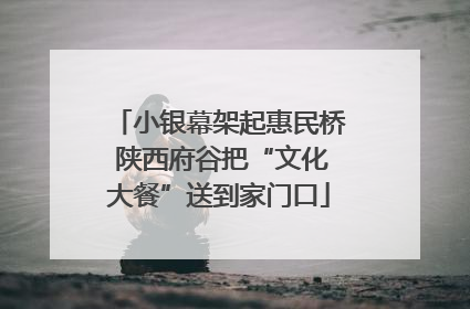 小银幕架起惠民桥 陕西府谷把“文化大餐”送到家门口
