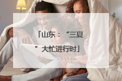 山东：“三夏”大忙进行时