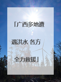 广西多地遭遇洪水 各方全力救援