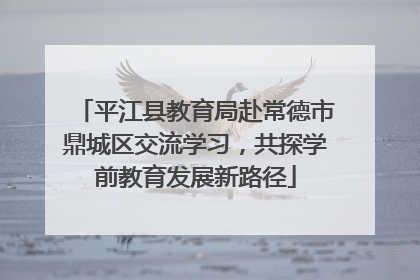平江县教育局赴常德市鼎城区交流学习，共探学前教育发展新路径