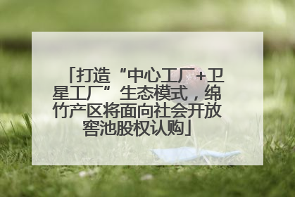 打造“中心工厂+卫星工厂”生态模式，绵竹产区将面向社会开放窖池股权认购