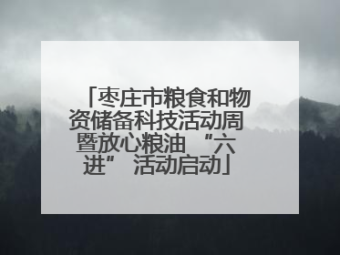 枣庄市粮食和物资储备科技活动周暨放心粮油 “六进” 活动启动