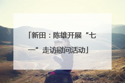 新田：陈雄开展“七一”走访慰问活动