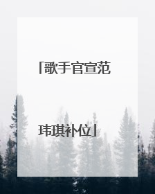 歌手官宣范玮琪补位