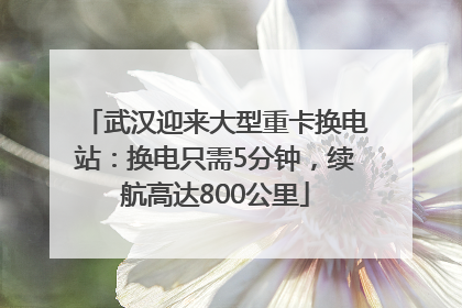 武汉迎来大型重卡换电站：换电只需5分钟，续航高达800公里