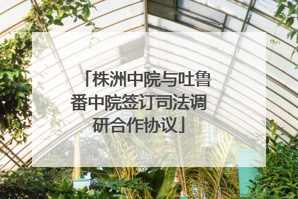 株洲中院与吐鲁番中院签订司法调研合作协议