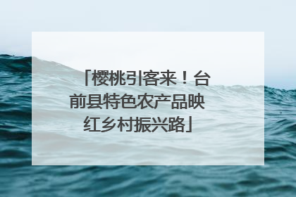 樱桃引客来！台前县特色农产品映红乡村振兴路