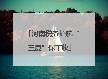 河南税务护航“三夏”保丰收