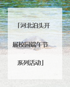河北泊头开展校园端午节系列活动