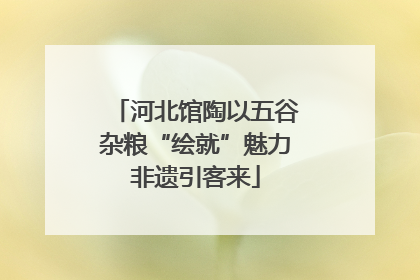河北馆陶以五谷杂粮“绘就”魅力非遗引客来