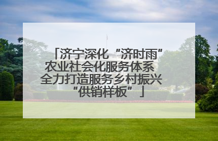 济宁深化“济时雨”农业社会化服务体系 全力打造服务乡村振兴“供销样板”
