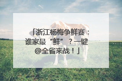 浙江杨梅争鲜赛：谁家最“鲜”？一键@全省来战！
