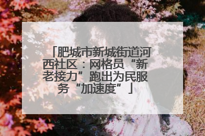 肥城市新城街道河西社区：网格员“新老接力”跑出为民服务“加速度”