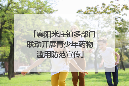 襄阳米庄镇多部门联动开展青少年药物滥用防范宣传