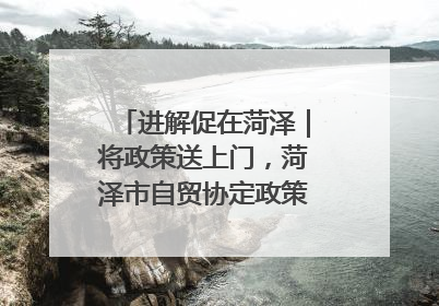 进解促在菏泽｜将政策送上门，菏泽市自贸协定政策专题宣讲会召开