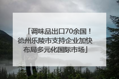调味品出口70余国！德州乐陵市支持企业加快布局多元化国际市场
